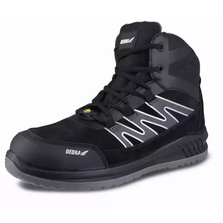 Ботуши за безопасност, обувки за безопасност DEDRA BH9T6V-42 велур, размер: 42, кат.S1,композитни накрайници