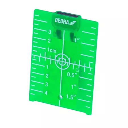 Пластина за мишена за далекомер и лазерно оборудване DEDRA MC0918, зелена