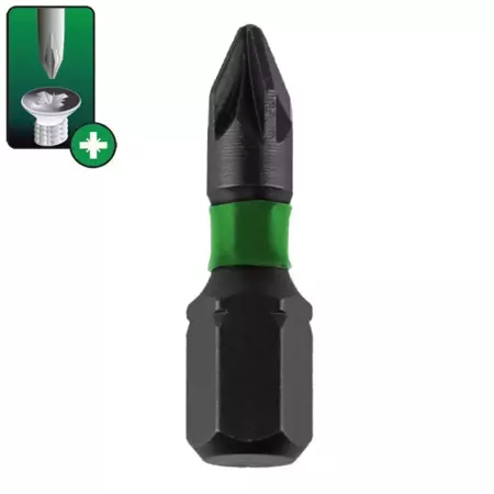 Impact screwdriver bits Pozidriv 3 PZ1 PZ2 PZ3 dedra.pl