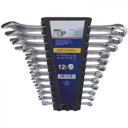 12 pcs combination spanner ROUGH MATT finish CrV set