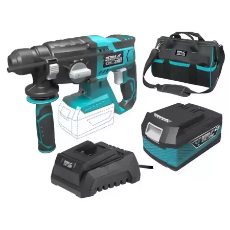 Cordless battery-powered tools set DEDRA SAS+ALL DED7017