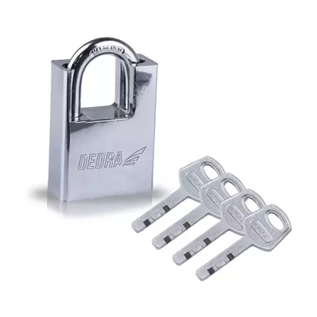 Nickel plated cast iron padlock 60mm DEDRA 11U152