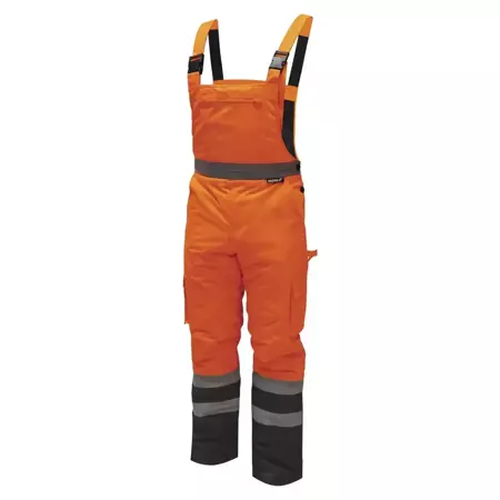 Reflective warm bibpants, orange