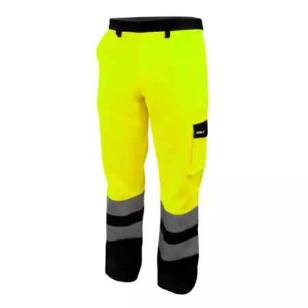 Safety reflective trousers, size XXL, yellow