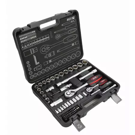Socket wrench set, 72 pieces