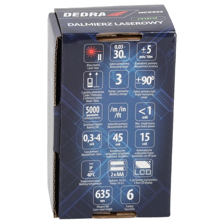 Laserový dálkoměr 30m