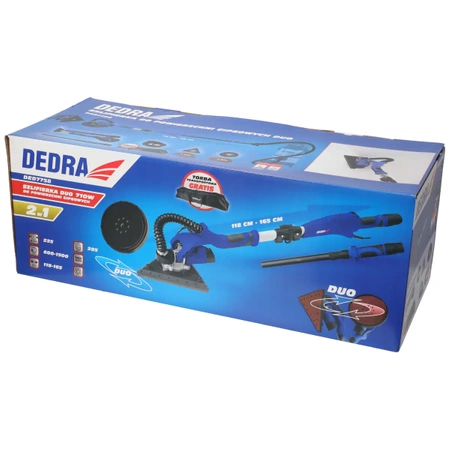 DEDRA DED7758 Жироскоп 710W, острие 225mm, триъгълна глава, чанта