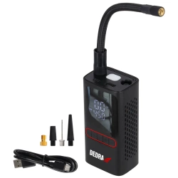 Pompa de aer wireless 2x2000mAh DEPP011, power bank, diverse valve