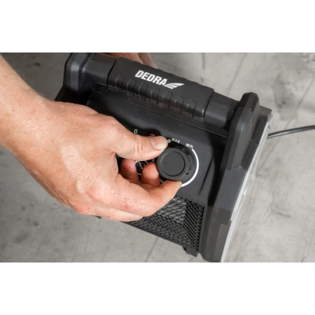 Електрична тепловентилятор PTC 2,0 кВт DEDRA DED9930C4, 20/1000/2000 Вт, 140 м³/год, керамічний нагрівальний елемент