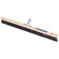 Perie stradală îngustă 55 cm cu mâner metalic, DEDRA 80C188