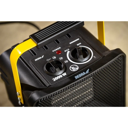 DEDRA DED9930C3 электронагреватель PTC 2,0кВт, квадратный, черный, подставка керамический нагревательный элемент