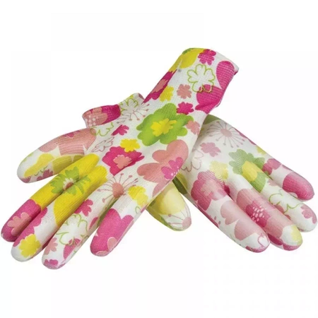 Working gloves PU, for woman, mix of colors