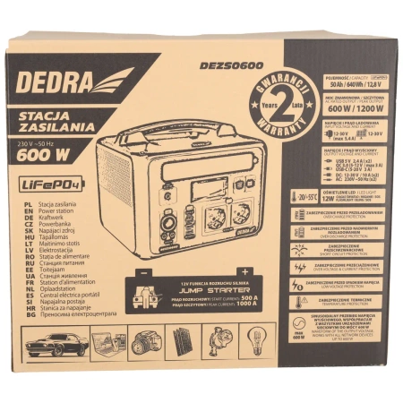 DEDRA DEZS0600 Электростанция 600 Вт
