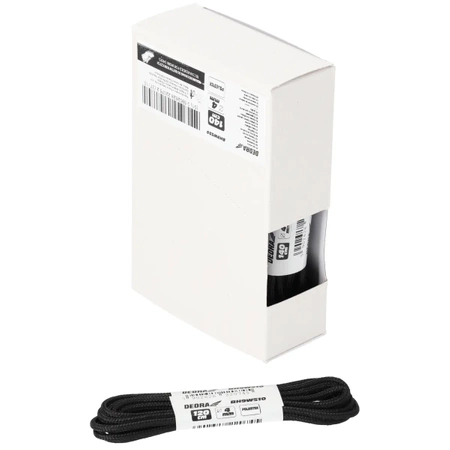 Šnúrky do topánok 140 cm, čierne DEDRA BH9W520