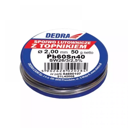 LEM s talilom, 2.0mm, 50g, 40%SN, Pb60Sn40