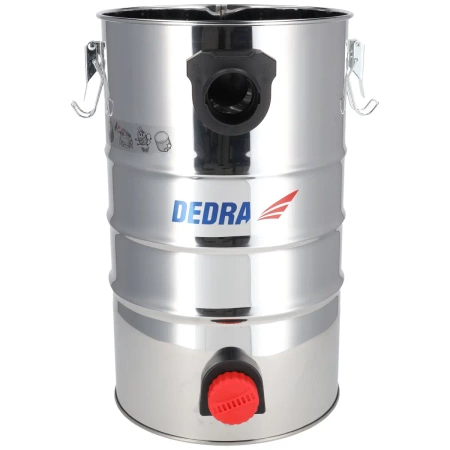 Vysavač s mechanickým třepačem pro suché/mokré čištění DEDRA DED6615, 1600W, nádoba 30 l, teleskopická kovová trubka