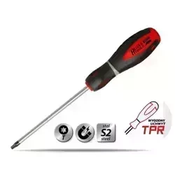 Csavarhúzó Torx T8x80mm, S2acél, két anyagból készült fogantyú