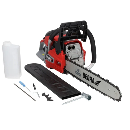 Gasoline chain saw 2.4kW 58 cm³, DEDRA DED8718, guide bar 18" 45cm