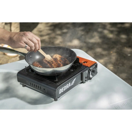 Tourist stove in a case DEDRA 31A002 PIEZO cartridge 227g