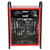 Електрически нагревател 9kW, 400V, квадратен, червен DEDRA DED9924