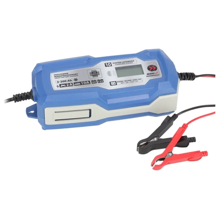 Mikroprocesszoros akkumulátor töltő 10A,6V/12V,3-200Ah, LCD LFP