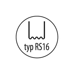 Plastklambrid, DEDRA DED75276 tüüp RS16, 0,6mm, väike laine, 100tk.