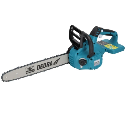 Akumulátorová reťazová píla 16", 2x 18V, DEDRA SAS+ALL DED7184V, vodiaca lišta 16"