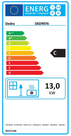 Infrardeči oljni grelec DEDRA DED9976, moč 13 kW