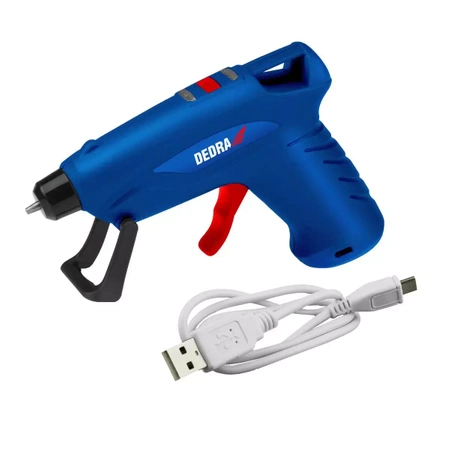 Pistolet do kleju na gorąco bezprzewodowy DEDRA DED7548 15W 7-8mm, USB