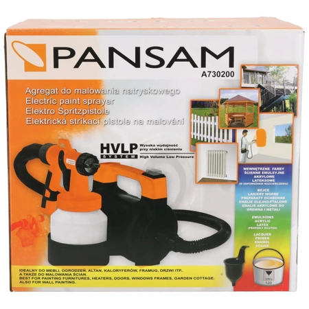 HVLP iekārta krāsošanai ar izsmidzināšanas metodi 650 W