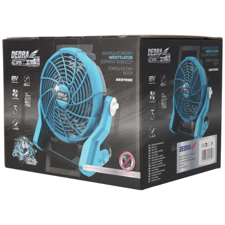 Ar akumulatoru ventilators 7" 18V