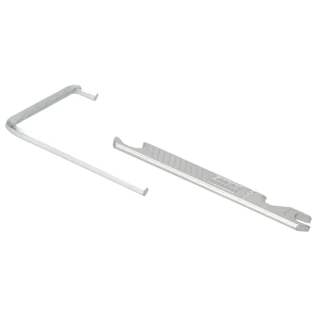 Set de 2 bucăți: cheie Allen 4mm, 75x75mm + cheie de reglare a ferestrei DEDRA 06F400