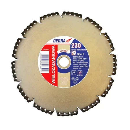 Vacuum brazed blade-fire peak