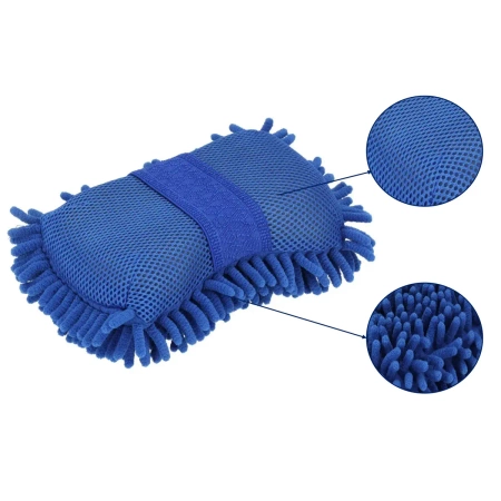 Microfiber car wash sponge, double-sided, DEDRA 2001A50