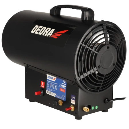 Газовый обогреватель 7-15 кВт, черный DEDRA DED9942