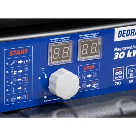 Uljni grijač 30kW s odvodom dimnih plinova i termostatom