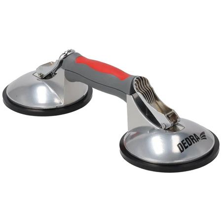 Dvigubas siurbtukas prie stiklo 2x123mm, maks. 120kg