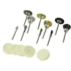 Traatharjad ja poleerimisvildid DEDRA 08T608 komplekt 15tk