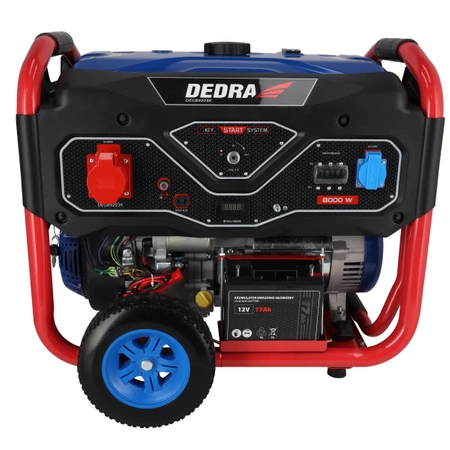 Generatorski sklop DEDRA DEGB9203K, moč max. 8,3kW, 8000W, bakreno navitje motorja, 1x400V, 1x230V