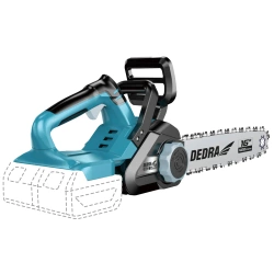 Akumulatora ķēdes zāģis 16", 2x 18V, DEDRA SAS+ALL DED7184V, vadotne 16"