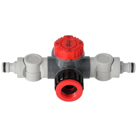 Ъглово двустранно краново свързване 1/2"-3/4", карта, GARDEN DEDRA 80N008K