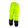 Pantaloni căptuşiți reflectorizanți în mărime XXL, galbeni