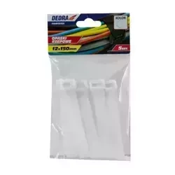 Opaski rzepowe, do kabli DEDRA 11RB16211 16x210mm, białe 5szt
