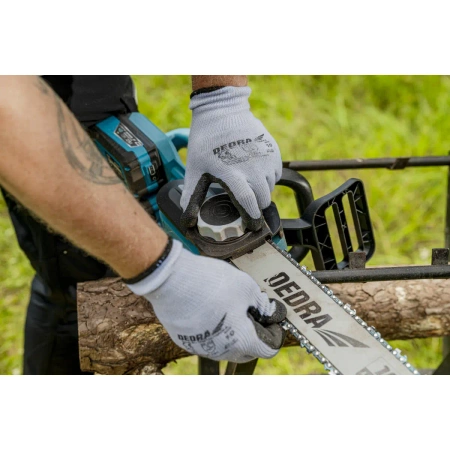 Akumulátorová řetězová pila 16", 2x 18V, DEDRA SAS+ALL DED7184V, vodítko 16"