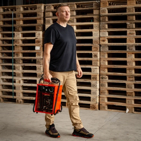 Elektriline kütteseade 5kW, 400V, ruudukujuline, punane DEDRA DED9922