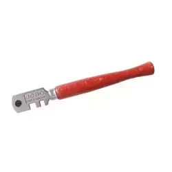 Нож JOBO, стеклорез DEDRA S320.01 6 стальных дисков, кожа