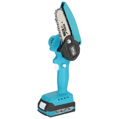 Záhradná súprava v kufri: mini reťazová píla, 2Ah batéria a nabíjačka DEDRA DED7030A11 - DED6984+DED7032+DED7038 kufor