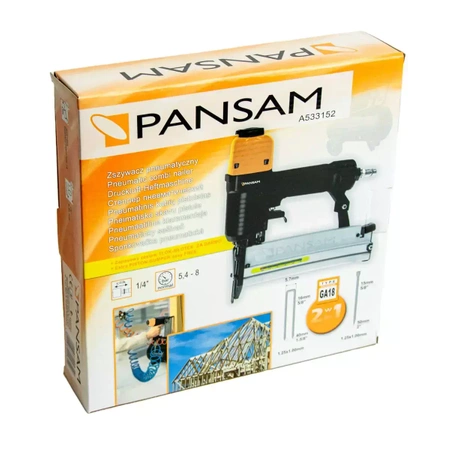 Пневматический степлер 2 в 1 PANSAM A533152 скобы и гвозди TYPE 90, GA18, 300F