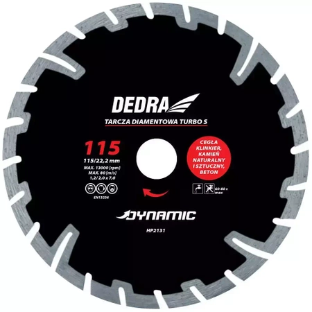 Super turbo diamond cutting disc 230mm/22,2mm Dynamic