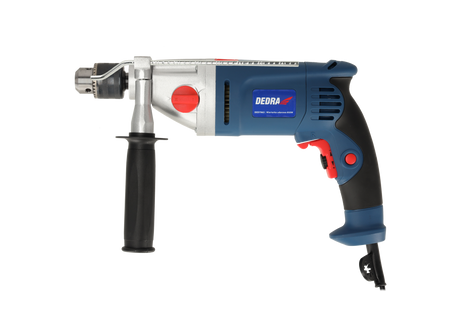 DEDRA DED7963 850W udarni vrtalnik, dve hitrosti, 0-1200, 0-2600 vrt/min, 13mm držalo za ključe, aluminijasto ohišje